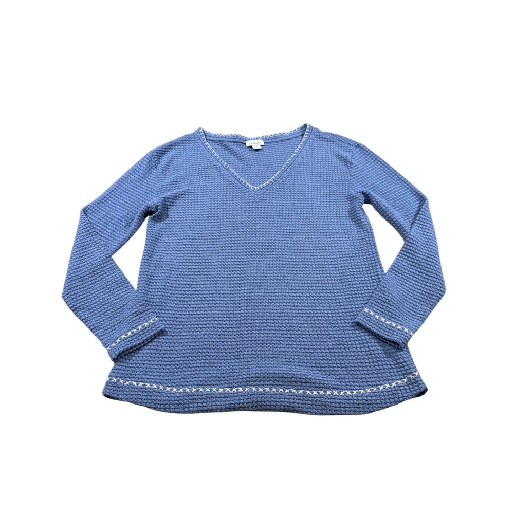 Sundance Sweater Waffle Knit Boho Pullover Minimalist Coastal Casual Basic Small